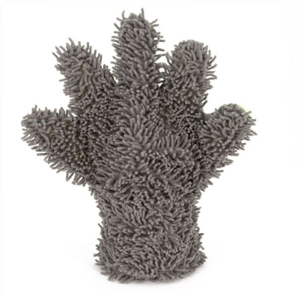AutoStyle Dubbelzijdige Auto-Washandschoen - Grijs/Groen - Afbeelding 2