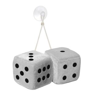 Simoni Racing Microfibre Big Dices 10x10cm - Wit - Set à 2 stuks