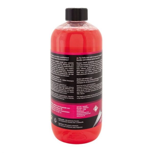 Racoon CRAZY FLAMINGO Wrap + Matt Car Shampoo - 1000ml - Afbeelding 2